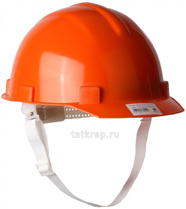 Каска защитная с тканевой ставкой, ОРАНЖЕВАЯ