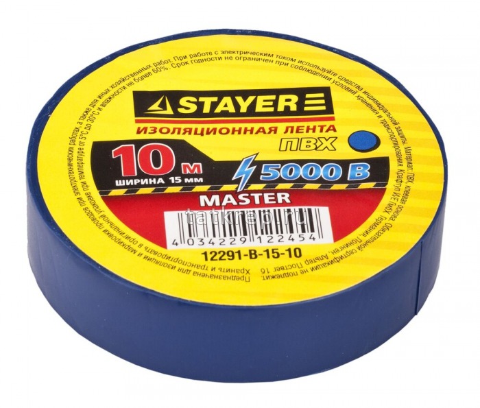 Изолента STAYER MASTER черная ПВХ