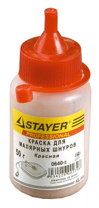 Краска для разметочных шнуров, КРАСНАЯ 50г.