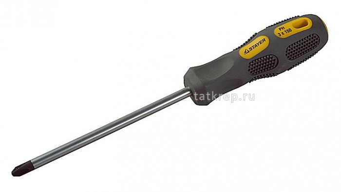 Отвертка KRAFTOOL PH №3х150мм, Cr-Mo, намагнич. STAYER
