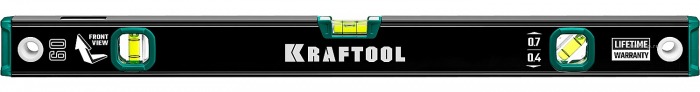 Уровень KRAFTOOL коробчатый 60см, 3 ампулы, 0,4 мм/м