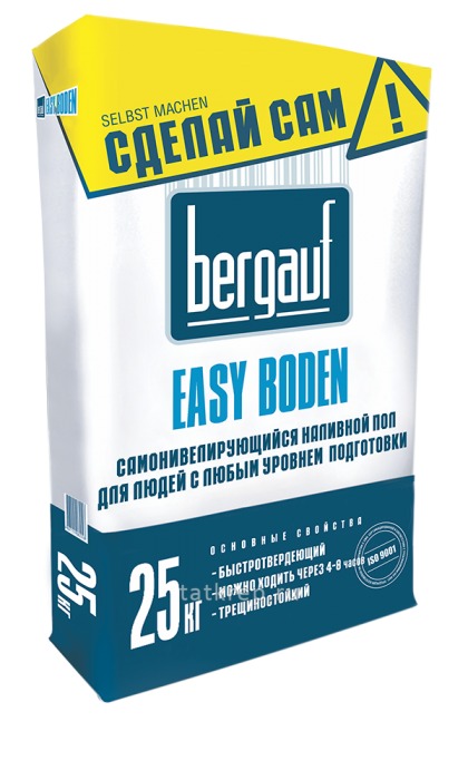 Наливной пол BERGAUF Boden Easy самонивелир. 25кг