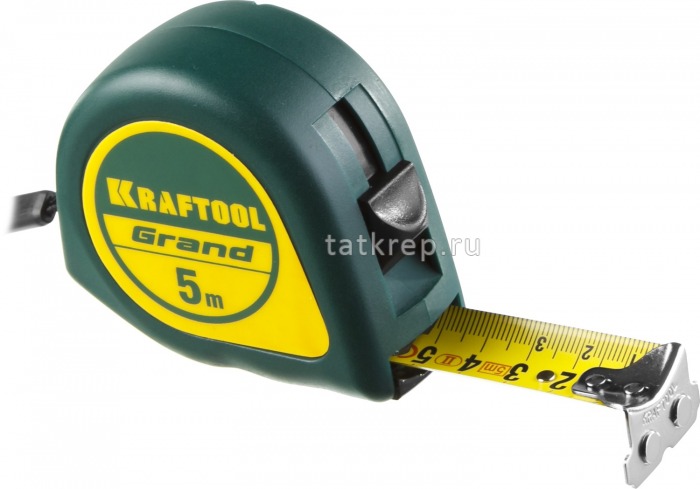Рулетка 5м/25мм GRAND KRAFTOOL с магнитом и нейл.покрытием