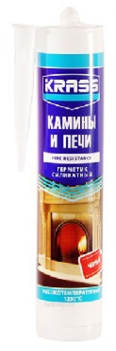 Герметик КАМИНЫ ПЕЧИ Высокотемпературный 1250С черный PENOSIL / KRASS