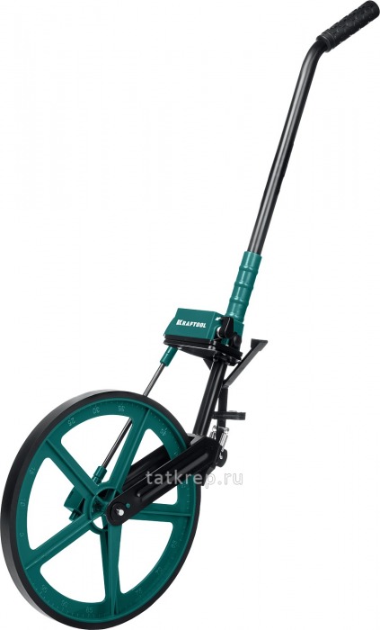 Изм. колесо (курвиметр) с металл.шасси и рукояткой KRAFTOOL (0.1 - 99999.9 м)