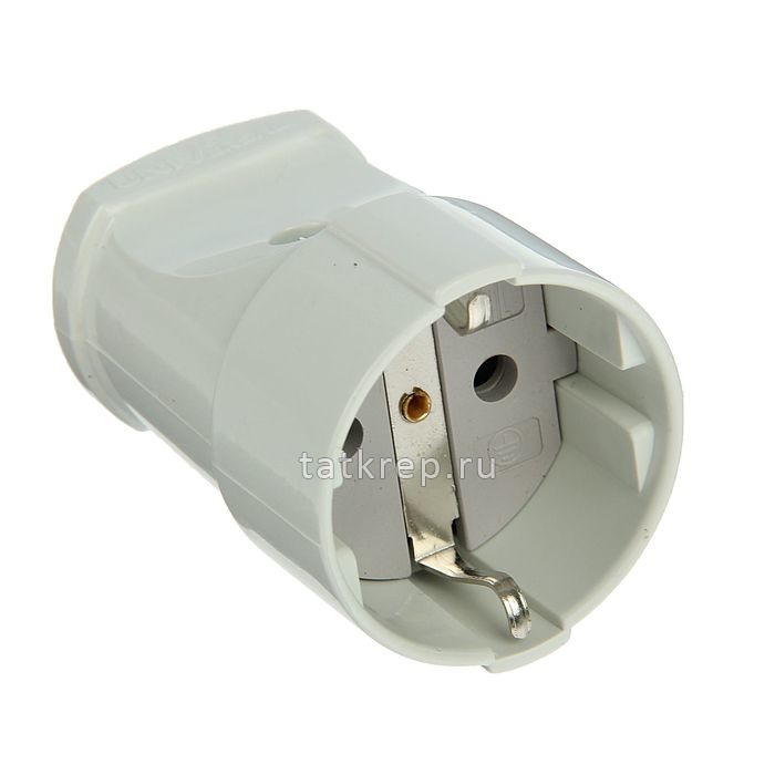 Розетка с заземл. бел. 16А 250В (кабельная) UNIVersal А102 / Makel
