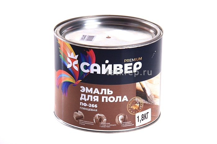 Эмаль ПФ-266 золотисто-коричневая, 1,8кг САЙВЕР