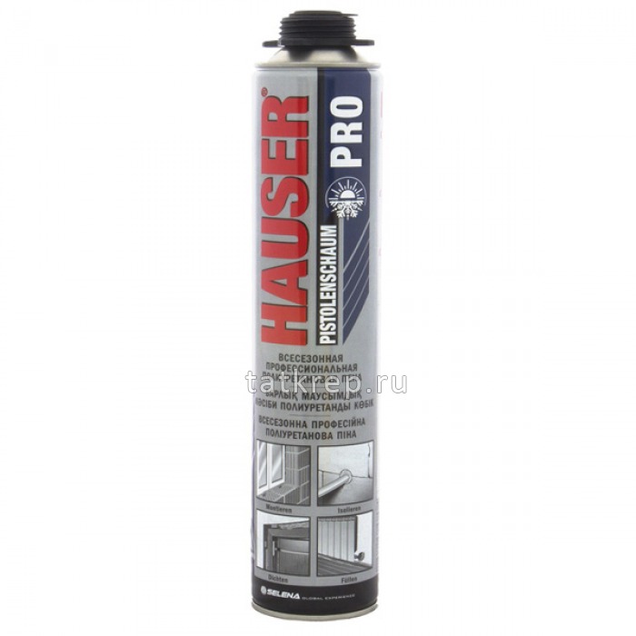 Пена монтажная HAUSER PRO, 750 мл.