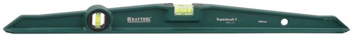 Уровень KRAFTOOL PROCAST 60см ,литой, 2 ампулы, 0,5 мм/м