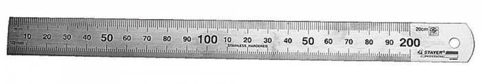 Линейка из нержавеющей стали, 0,3м FIT
