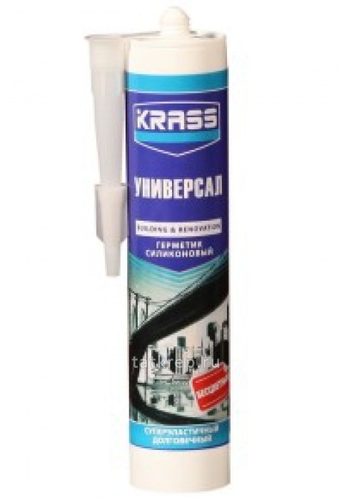 Герметик силикон Универ KRASS Белый, 280мл