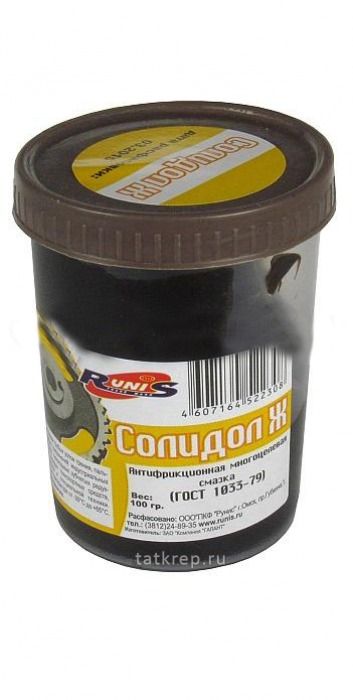 Смазка Солидол-Ж, 100 мл