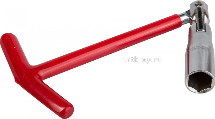 Ключ свечной STAYER с шарниром, удлиненый. 16мм