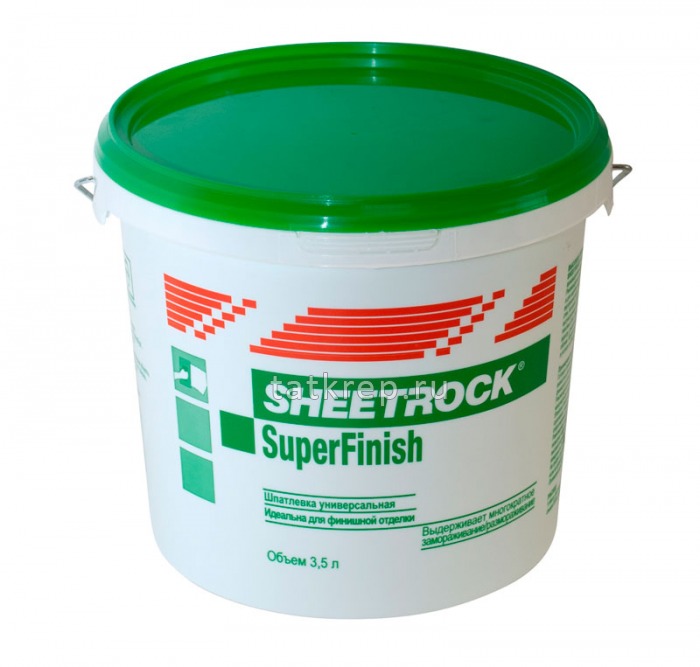 Шпаклевка готовая ШИТРОК Суперфиниш (5кг/3л) Sheetrock