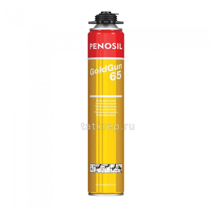 Пена монтажная PENOSIL лето GOLD GUN 65L 750мл
